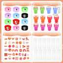 Honoson 122 Pcs Groovy Party Favors Retro Hippie Birthday Gifts Set Supplies Boho Notepad Pencil Stamp Sharpener Glasses Sticker Bags for Kids Classroom Baby Shower Prizes Rewards Supplies