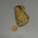 BABEYOND Women's Turban Hat with Crystal Vintage Head Wrap Knit Pleated Turban Gold