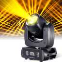 120W Moving Head DJ Lights LED Stage Lights 8 Gobos 8 Colors 8-Facet Prisms Infinite Rotating Sound Activated DMX512 for Wedding Event Party Live Show Christmas (1)