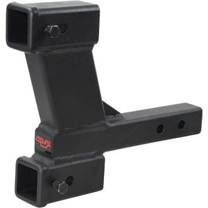 TOPTOW Trailer Hitch Extender Adapter with 2-inch & 8-inch Riser/Drop, 2" Receiver, 2-inch Solid Shank, 10000lbs Capacity TOPTOW Trailer Hitch Extender Adapter with 2-inch & 8-inch Riser/Drop, 2" Receiver, 2-inch Solid Shank, 10000lbs Capacity