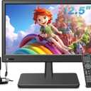 12.5inch Small Portable TV,Essential for Bedroom/Kitchen/Camping,Support HDMI/USB Input,Built-in Speakers,Lightweight and Easy to Carry,Suitable for Small Spaces