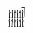 2 x Crib Screws,Bed Frame Bolts and Nuts Kit,Bunk Bed Screws,M6-1.0 x 55mm Black Hex Socket Cap Bolts Barrel Nuts for Dream on me, Delta, Graco, Fisher Crib