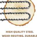 4 Pack 24 Inch Chainsaw Chain .050" Gauge, 3/8" Pitch, 84 Drive Links, 24 Inch Replacement Chains Fit for Husqvarna 460, 460 Rancher, Stihl MS 260, Echo, Poulan, Makita and More