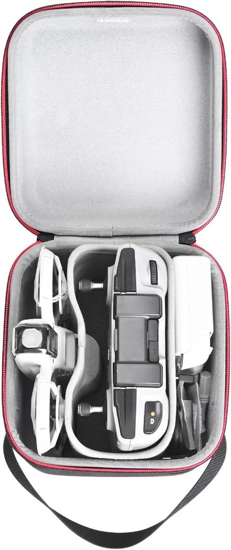 RLSOCO Case for DJI Neo Mini Drone Compact Travel Case Fits Neo Accessories:Neo Body,RC-N3 Remote Controller,Charging Hub,Spare Propellers,Cables and Other Accessories, Black
