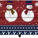 FKELYI Stretch Sofa Slipcover-Snowman Snowflake Christmas Decor Non Skid Sofa Cushion Couch Cover Washable Furniture Protector-M