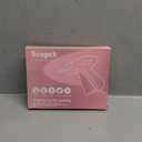 Handheld Stitch Tag Gun for Clothes, Quick Clothing Fixer, Tagging, Sewing Kit Includes 6 Needle, 1000 Black Fasteners & 1000 White Fasteners, Pink