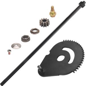 938-05078 Steering Rod Shaft with Bushing & 617-04094 Steering Gear Kit for MTD/Troy-Bilt/Craftsman Lawn Mower - Contain 941-0656A 741-0656A 948-0389 731-1309 Bushing Kit