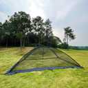 YUEWO 13x17 Ft Pond Cover Dome Netting, Garden Pool Mesh Net Tent Protective with Ropes and Zippers for Pond/Pool/Garden, Protection from Leaves/Predators/Debris/Wildlife