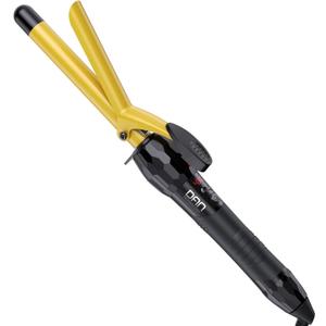 DAN Technology 3/4 Inch Curling Iron Wand, Tourmaline Ceramic Hair Curler with LCD Display (180F430F), Fast Heating, Dual Voltage, Auto Shut-Off, Black & Gold