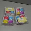 4 x Travel Containers for Toiletries, GLAMFIELDS TSA Approved 1.7oz 50ml Travel Size Silicone Cream Jars BPA Free, Leak-proof Travel Essentials with Lid for Cosmetic Face Hand Body Cream Purple (4 Pack)