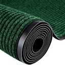 Commercial Runner Rug, 3 x 10 FT Entrance Floor Mat Area Rugs Hallway Carpet with Non-Slip PVC Backing Indoor Outdoor Home Doormat for Office Balcony Corridor Kitchen Garage(Green), 2'11" x 9'10"