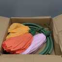 16" 3D Paper Flower Decoration for Wall, Giant Paper Flowers, Large Handcrafted Paper Flowers (Orange Red/Orange Yellow/Pink, Set of 3)