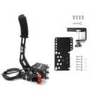 ZHSYMX USB Handbrak,USB Handbrake PC for 64Bit SIM Racing Games, Compatible with Logitech G27 G29 G920 G923 T500 T300 Simulate Linear Handbrake 6ft USB Cable with Fixing Clip and Plate