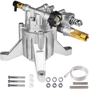 YAMATIC 7/8" Shaft Vertical Pressure Washer Pump Rear Inlet/Outlet 3000 PSI @ 2.5 GPM Replacement Pump for Power Washers, Compatible with 308653045, 308653052, 308653078, GCV190 and more YAMATIC 7/8" Shaft Vertical Pressure Washer Pump Rear Inlet/Outlet 3000 PSI @ 2.5 GPM Replacement Pump for Power Washers, Compatible with 308653045, 308653052, 308653078, GCV190 and more