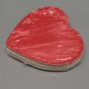 60 Pcs Heart Shaped Dessert Plates - 9.45 Inch Disposable Heart Party Plates for Valentine's Day Tableware and Wedding Birthday Dinner Dessert