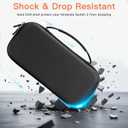 KIMHY Carrying Case for Switch 2 (2025), 2 in 1 Hard Protective Case and Screen Protector for Nintendo Switch 2, Large Capacity Travel Bag with 10 Game Card Slots and Pocket for Console & Accessories