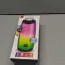 iLive Portable Bluetooth Color Changing Party Speaker, LED Light Effects, ISB212BLK