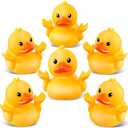 11 Pack Rubber Ducks for Jeeps, Ducks for Ducking, Yellow Mini Ducks in Bulk, Small Funny Rubber Ducks Baby Shower Toys, Kids Bath Summer Beach Pool Toys Easter Egg Fillers Birthday Gifts Party Favors