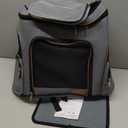 Lekereise Pet Carrier Backpack Expandable Cat Backpack for Medium Dogs and Large Cats 20-25 Lbs,14L * 12.5" W * 16.14" H, Grey