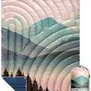 hotkoko Camping Blanket,Puffy Printed Camping Blanket Lightweight Packable Outdoor Blanket for Camping,Traveling, Stadium, Hiking, Picnics