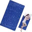 Cooling Pad Mat for Sleep Cooling Mattress Pad Gel for Bed, Relieve Pain, Summer Hot Flashes, Adult, Pets, No Water or Electricity Required(Plain,Dark Blue,48 x 28 Inch)