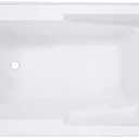 Swiss Madison Well Made Forever SM-AB549 Voltaire Alcove Tub 54" x 30" with Armrest in Glossy White