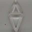 100 Pieces Cake Slice Plastic Containers with Lids 5 Inches Hinged Lid Cheese cake Container, for Home, Bakery and Cafe