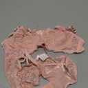 Avidlove Lingerie Sets For Women Sexy 2 Piece Bra And Panty Lace Underwear Sets Underwired Babydoll Outfits (Large, Orange Pink)