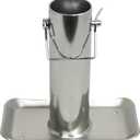 Jeremywell Trailer Jack Detachable Foot Plate 5000 lbs Capacity with Pin Base for A-Frame Boat RV Camper 7-1/2 Tube Length