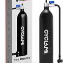 Tire Booster - 1.2L Aluminum Alloy MTB Road Inflator Tire Air Bottle - Valve Gas Cylinder & Accessories