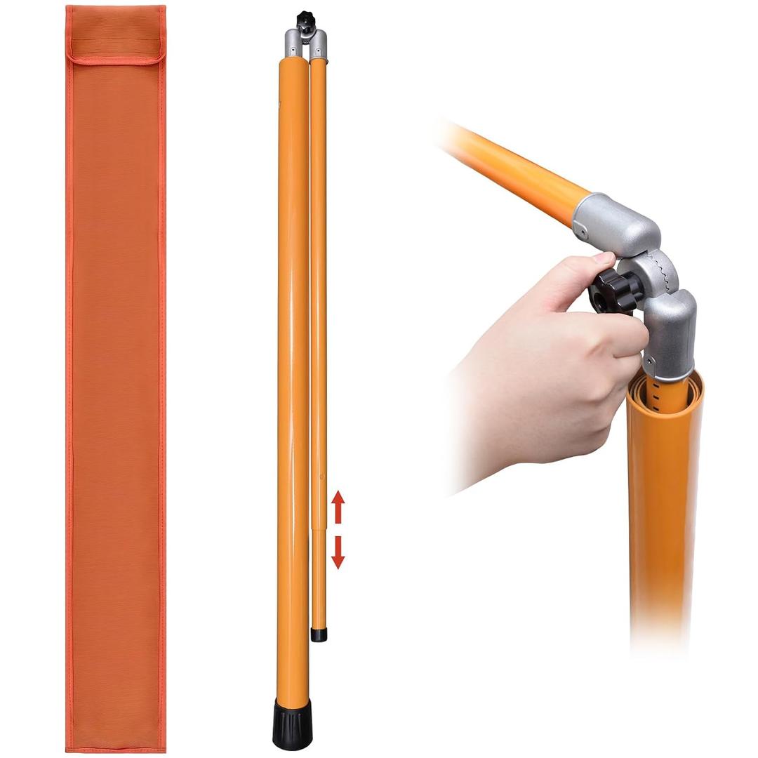 Load Height Measuring Stick, 20FT Sturdy Fiberglass Height Stick with Telescoping Pole, Non-Conductive Height Stick for Trucks with Carrying Bag,for Trucks,Trailers, Car Haulers