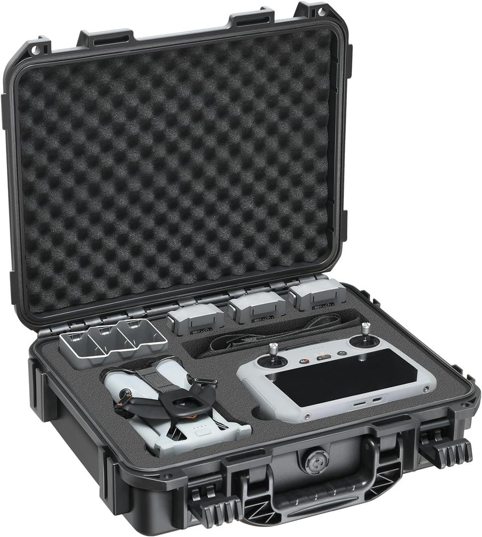 Case for DJI Mini 5 Pro Drone - Waterproof Carrying Cases for DJI Mini 5 Pro Fly More Combo, Charger, Propellers Filters Accessoreis | Protective Travel Box with Custom Foam for RC 2/RC-N3 (Case Only)