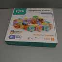 QBI Magnetic Blocks for Toddlers Ages 2-4STEM Magnetic Building Blocks with Trucks & Fruit TilesMontessori Magnet Building Cubes for KidsEducational Gifts for Boys & Girls Ages 2+ (32PCS)