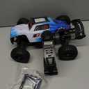 BEZGAR HM124 Brushless RC Car - 1:12 Scale 52+KM/H High Speed RC Truck, 4x4 Offroad Waterproof for All Terrains, Hobby Grade Remote Control Truck for Adults and Kids Boys with Rechargeable Battery (Blue)