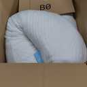 Body Pillow for Adults - Soft Long Bed Pillows Insert for Sleeping - Shredded Memory Foam & Removable Washable Cover - Swan Shaped Side Sleeper Pregnancy Pillow 49 Inch (White)