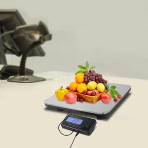 Digital Postal Scale, Heavy Duty Weighing Platform for Packages, Shipping, 660 lb Capacity, 1 Ounce Readability, Portable