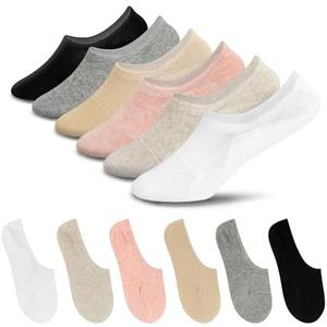 7DaysSocks Women's No Show Non Slip Odor-Free Fragrant Seamless Cotton Socks 6 Pair Set