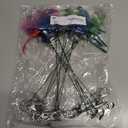 12 Pack Dragonfly Clip,Fake Dragonflies, Humming Bird Stakes Fake, Plastics Dragonfly for Garden Stakes Decor Yard Ornaments for Hat,Deer and Horse,Fly Scare Devices for Indoor Outdoor