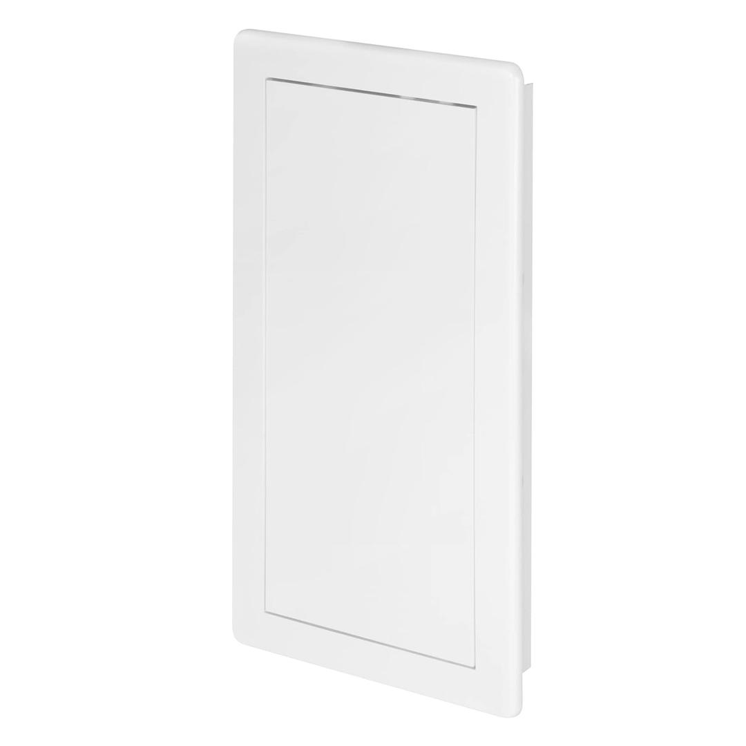 Awenta Access Panel 6'' x 12'' Inch - White Opening Flap Cover Plate - Box Door Lock - Door Latch (150 x 300 mm)