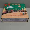 OCHIDO Train Set - Christmas Train Sets for Under The Tree, Electric Train Toy Gift for Boys Girls, with Railway Kits,Cargo Cars & Tracks,Light,Smokes & Sound,for 3 4 5 6 7 8+ Year Old Kids