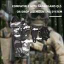 Cross Platform Adapter for Blackhawk to Safariland Holster and QLS, Molle Conversion Kit for Thigh and Drop Leg Holsters, Black