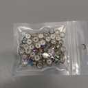 Bingcute 100 Pcs Bright Silver Crystal Rondelle Spacer Bead Plated 8mm Beads for jewelery Making Assorted Colors Beads for Bracelets