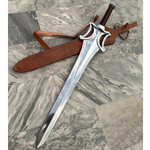 38He-Mans Power Sword, 1:1 Full Size Fantasy Display Prop
30" High Carbon Steel Blade, 10" Leather Wrapped Handle, Handcrafted Collector Quality Replica with Premium Sheath