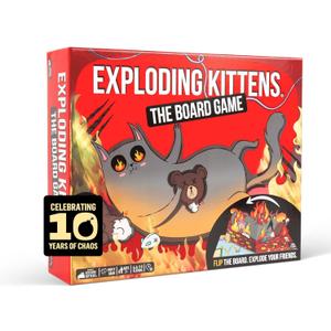 Exploding Kittens: The Board Game - The Action Packed Party Game to Celebrate 10th Birthday - 2-6 Players Aged 7+ - Great for Adults, Teens, Collectors, Kids