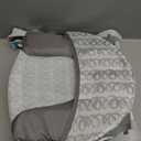 Ingenuity Foldaway 2-Position Baby Bath Seat, Adjustable Support for Sink or Bathtub, Ages 0-6 Months up to 20 Pounds, Machine-Washable Sling (Gray)