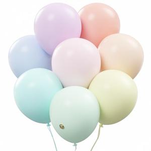 AFTERLOON® Premium Natural Rubber Latex Balloons 24 pcs Pastel Assorted 10 Inch, Matte Color Durable Thickened Extra Strong Helium Float, Bulk Color ballon Globos Para Decoration De Fiestas Rainbow