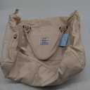 HYC00 Travel Duffel Bag, Carry-on Overnight Weekender Overnight Bags for Women, Sports Tote Gym Bag with Wet Pocket (Beige)