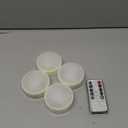 Halloween Jack-O-Lantern Battery Operated LED Pumpkin Light with Remote and Timer, Realistic Plastic Bright Flickering Electric Flameless Candle for Party Decor Holiday Decoration White Color 4 Pack