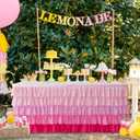 Pink Table Skirt 6ft Tutu Table Skirt For Rectangle Table Birthday Party Decorations Baby Shower Girls Parties Cake Dessert Table Decorations Ruffle Table Skirting