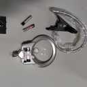 5D Diamond Painting Tools Magnifier LED Light with Clamp, Folding Design with 1 Glass Lens 4X & 6X Magnifier